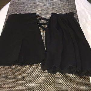 America apparel zinc set mini skirts size xs